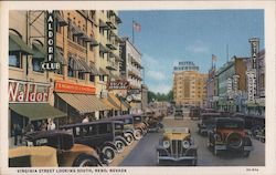 Virginia Street Looking South Reno, NV Postcard Postcard Postcard