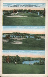 Views on the picturesque links of the country club Postcard