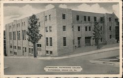 Gymnasium, Wayesburg College, Greene Co. Postcard