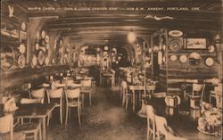 Ship's cabin - Dan & Louis Oyster Bar - 208 S.W. Ankeny Portland, OR Postcard Postcard Postcard