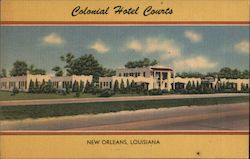 Colonial Hotel Courts Postcard