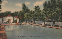 Bakersfield Inn Postcard