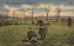 Machine gunners Postcard