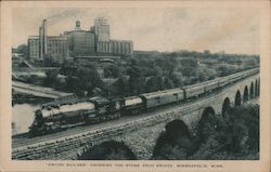 "Empire Builder" Crossing the Stone Arch Bridge Postcard