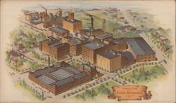 Aerial View of Pabst Breweries Postcard