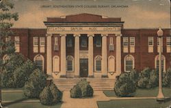 Library, Southeastern State College Postcard