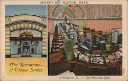 Merry Go Round Cafe - The restaurant of unique service - 171 O'Farrell St San Francisco, CA Postcard Postcard Postcard