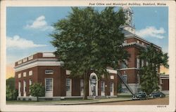 Post Office and Municipal Building Postcard