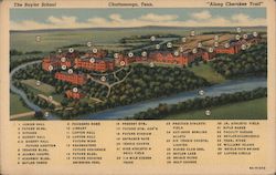 The Baylor School - Along Cherokee Trail Postcard