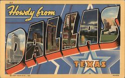 Howdy from Dallas Texas Postcard