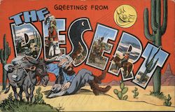 Greetings from The Desert Postcard