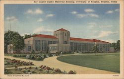 Roy Gustav Cullen Memorial Building, University of Houston Texas Postcard Postcard Postcard