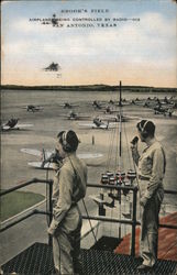 Brook's Field - Airplanes Being Controlled by Radio Postcard