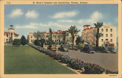 St. Mary's Hospital and Sanatorium Tucson, AZ Genuine Curteich-Chicago "C.T. Art-Colortone" Postcard Postcard Postcard