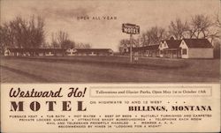 Westward Ho! Motel Billings, MT Postcard Postcard Postcard