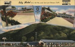 Ritz Motel - U.S. 101 No. end San Luis Obispo, CA Postcard Postcard Postcard