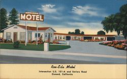 Ros-Eda Motel Oxnard, CA Postcard Postcard Postcard