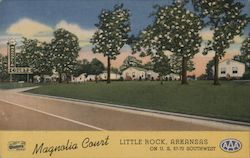 Magnolia Court - On U.S 67-70 Southwest Little Rock, AR Postcard Postcard Postcard