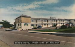 Borg's Motel Apartments by the Sea Postcard