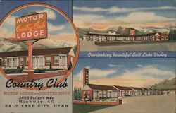 Country Club Motor Lodge and Coffee Shop - 2665 Parley's Way Highway 40 Salt Lake City, UT Postcard Postcard Postcard