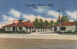 Traveler's Motel-Hotel Williams, CA Postcard Postcard Postcard