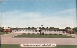 Colonoal Motor Lodge, West Highway 166 Springfield, MO Postcard Postcard Postcard