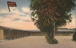 Gene's Motel - W. of 85 & 87 on Alameda Postcard