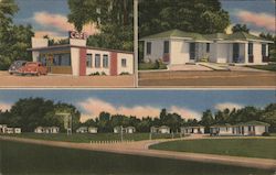 Glenwood Motel & Restaurant Postcard