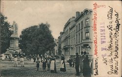 Square in Ekeren district Antwerp, Belgium Postcard Postcard Postcard