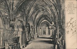 Ruines de 'Abbaye de St Bavon Gand, Belgium Postcard Postcard Postcard