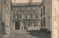 Nivelles. Ecole normale pour Garcons. (Facade) Belgium Postcard Postcard Postcard