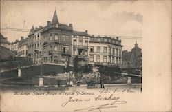 Square Notger et l'Eglise St-Servais Postcard