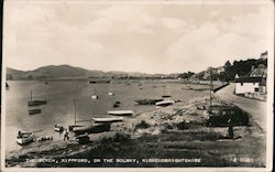 The Beach, Kippford, On The Solway, Kirkcudbrightshire Postcard