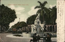 Prado Avenue from India Park Postcard