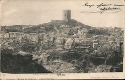 Castrogiovanni. Torre di Federico II Enna, Italy Postcard Postcard Postcard