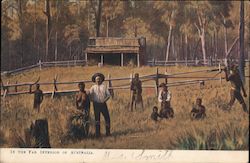 The Far Interior of Australia - with indigenous people Postcard