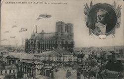 Grande Semaine d'Aviation (du 22 au 29 août 1909) Paris, France Postcard Postcard Postcard