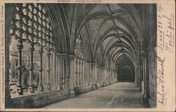 Arched Hallway, Cathederal? Lisbon, Portugal Postcard Postcard Postcard