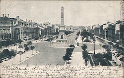 Vista Da Avenida Da Liberdade Postcard