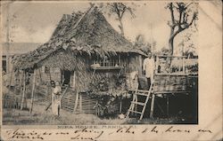 Nipa House, Philippines Manila, Philippines Southeast Asia Postcard Postcard Postcard