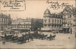 La place du Martroi Orléans, France Postcard Postcard Postcard