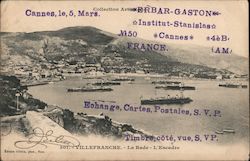 La Rade - L'Escadre Villefranche, France Postcard Postcard Postcard