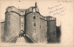 The entrance to the castle Postcard