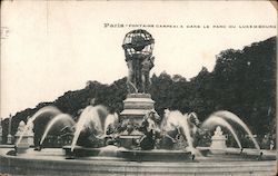 Fontaine Carpeaux dans le Parc du Luxembourg Paris, France Postcard Postcard Postcard