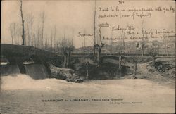 Beaumont de Lomagne, Chute de la Gimone france Postcard Postcard Postcard