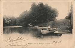 Bois du Boulogne, Vud du Lac Postcard