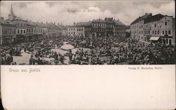 ringplatz in Bielitz Poland Eastern Europe Postcard Postcard Postcard