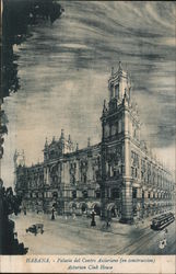 Palacio del Centro Asturiano (en Construccion) Postcard