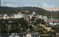 Marienbad Kirchenplatz Postcard