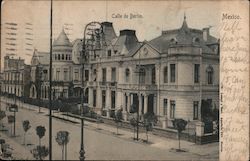 Calle de Berlin Street, Mexico City, early 20th century Postcard Postcard Postcard